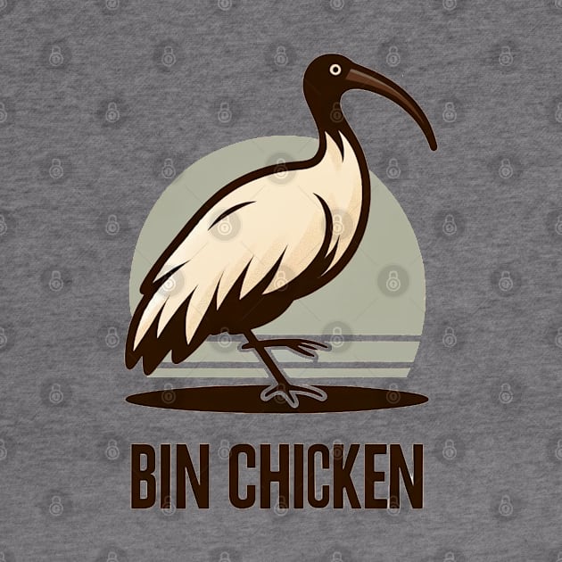 Bin Chicken by Retro Travel Design